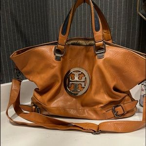 TORY BURCH leather brown bag